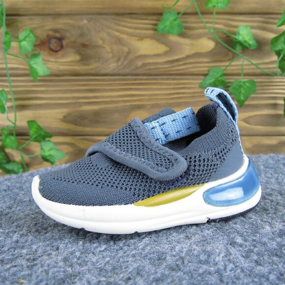 Zara Boys Sneaker‎ Sz T 18 Medium Gray Synthetic Hook & Loop - Picture 1 of 6